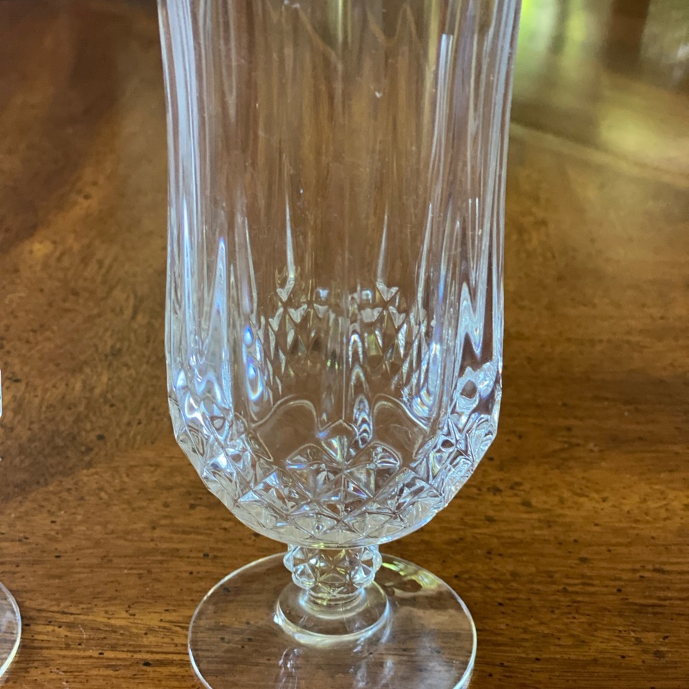 2 Cristal D’Arques Longchamp 7” Ice Tea Goblets
